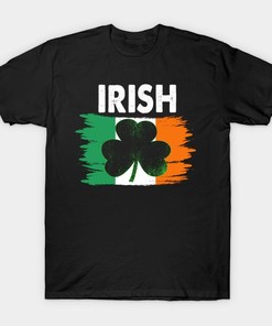St. Patrick's Day Clover Irish Flag Shirt