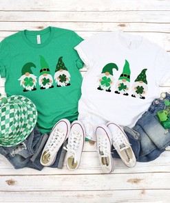 St Patrick's Day Gnomes Shirt, Clover Shirt Shirt