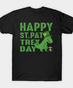 St Patrick's Day Happy St. Pat Trex Day Shirt