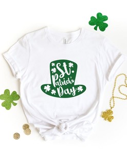 St. Patrick's Day Hat Shirt, St. Patricks Day Shirt, St. Patricks, Shamrock Shirt, Lucky Shamrock Shirt, Four Leaf Clover Shirt