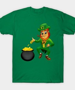St. Patrick's Day Irish Leprechaun And Gold Shirt