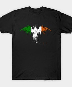 St. Patrick's Day Irish Phonix Painted Flag Shirt