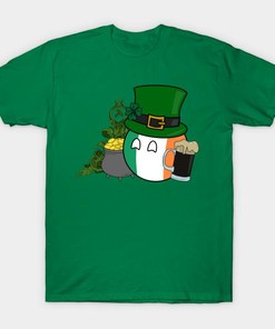 St. Patrick's Day Polandball Ireland Black Beer Shirt