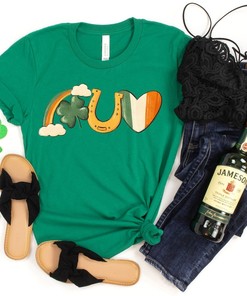 St Patricks Day Shirt, Happy Go Lucky Rainbow, Shamrock Shirt, Shenanigans Drinking Shirt, Family Matching Shirt