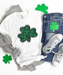 St Patricks Day Shirt, Leopard Shamrock Shirt Irish Shirt, Shenanigans Drinking Shirt, Family Matching Shirt