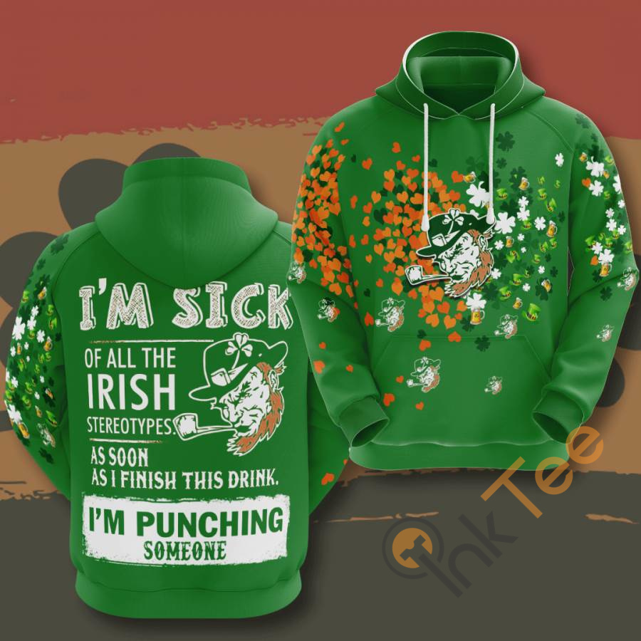 St. Patrick's Day Usa All Over Print Hoodie 3D v1