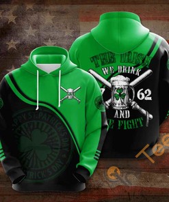 St. Patrick's Day Usa All Over Print Hoodie 3D v2