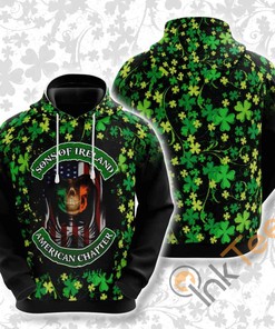 St. Patrick's Day Usa All Over Print Hoodie 3D v3