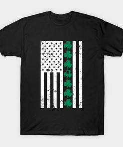 St.Patrick's Day Usa Flag Shirt