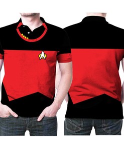 Star Trek Captain Uniform Costume 3D All Over Print Polo Shirt