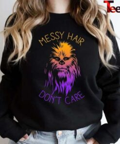 Star Wars Chewbacca Messy Hair Don'T Care T-Shirt