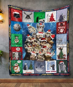 Star Wars Christmas Quilt Blanket Bedding Set for Home Décor