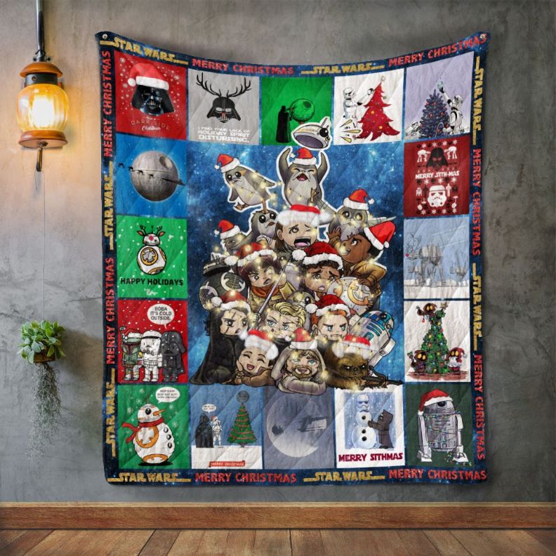 Star Wars Christmas Quilt Blanket Bedding Set for Home Décor