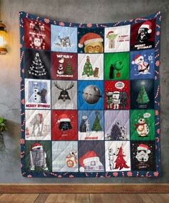 Star Wars Christmas Style 2 Quilt Blanket Bedding Set