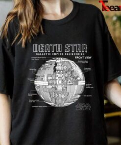 Star Wars Death Star Empire Engineering Diagram T-Shirt