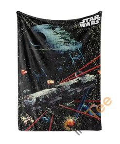 Star Wars Saga Space Sherpa Fleece Blanket Gifts for Family, for Couple