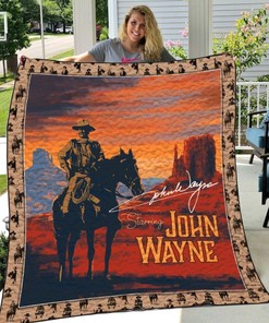 Starring John Wayne Vr Quilt Blanket Bedding Set