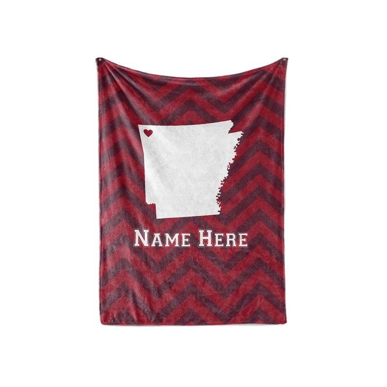 State Pride Series Arizona Personalized Custom s With Your Family Name Sherpa Fleece Blanket Gifts for Family, for Couple