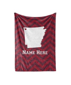 State Pride Series Arizona Personalized Custom s With Your Family Name Sherpa Fleece Blanket Gifts for Family, for Couple