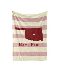 State Pride Series Boston Massachusetts - Personalized Custom s With Your Family Name Sherpa Fleece Blanket Gifts for Family, for Couple