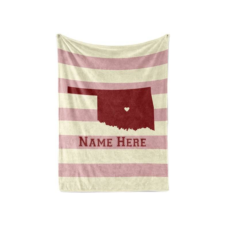 State Pride Series Boston Massachusetts - Personalized Custom s With Your Family Name Sherpa Fleece Blanket Gifts for Family, for Couple
