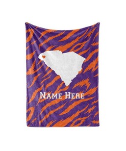 State Pride Series Death Valley South Carolina - Personalized Custom s With Your Family Name Sherpa Fleece Blanket Gifts for Family, for Couple