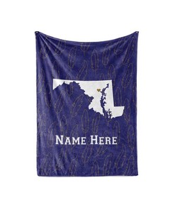 State Pride Series Jacksonville Florida - Personalized Custom Blanket With Your Family Name Sherpa Fleece Blanket Gifts for Family, for Couple