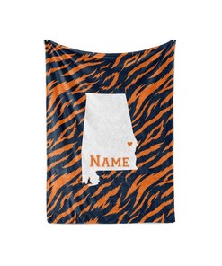 State Pride Series Miami Florida - Personalized Custom Blanket With Your Family Name Sherpa Fleece Blanket Gifts for Family, for Couple