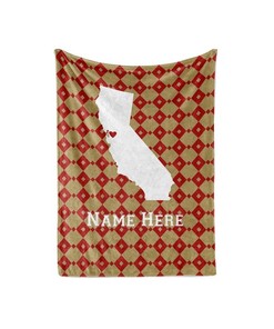 State Pride Series Tampa Bay Florida - Personalized Custom Blanket With Your Family Name Sherpa Fleece Blanket Gifts for Family, for Couple
