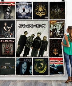 Static-X Albums Quilt Blanket Bedding Set for Home Décor