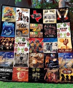 Stay Groovy with ZZ Top Quilt Blanket Bedding Set