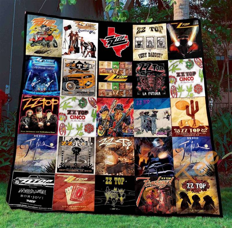 Stay Groovy with ZZ Top Quilt Blanket Bedding Set