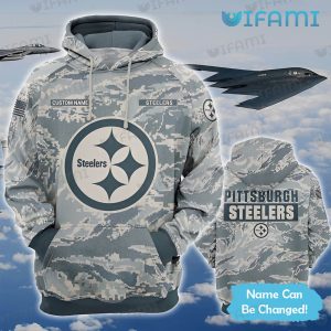 Steelers Army Hoodie 3D Custom Name Logo Pittsburgh Steelers Gift - Image 2