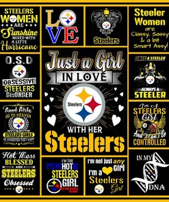 Steelers Girl Quilt Blanket Bedding Set for Home Décor