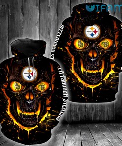 Steelers Hoodie 3D Cool Skull Steelers Logo Pittsburgh Steelers Gift