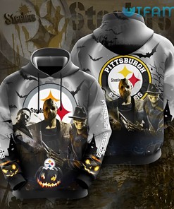 Steelers Hoodie 3D Halloween Jason Michael Freddy Pittsburgh Steelers Unique Gift