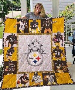 Steelers Quilt Blanket Bedding Set