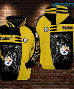 Steelers Sideline Hoodie 3D Death Holding Logo Pittsburgh Steelers Gift