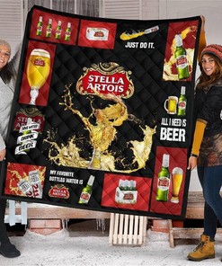 Stella Artois All I Need Is Beer Gift Idea Quilt
