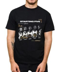 Stephen Curry Kevon Looney Warriors Gold Blooded 2022 Playoffs T-Shirt