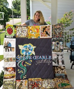 Steve Earle Albums Quilt Blanket For Fans Ver 17
