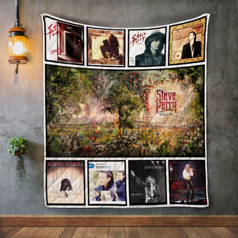 Steve Perry Album Covers Quilt Blanket Bedding Set