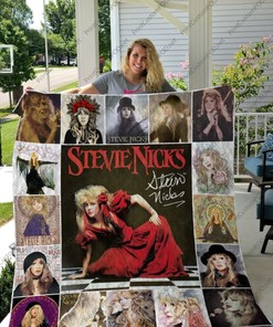 Stevie Nicks Signed Retro Quilt Blanket Bedding Set