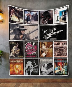Stevie Ray Vaughan Album Covers Quilt Blanket Bedding Set