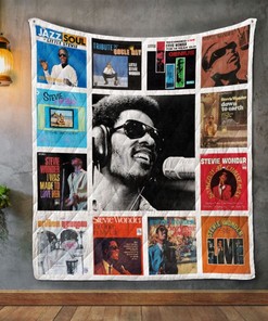 Stevie Wonder Album Covers Quilt Blanket Bedding Set