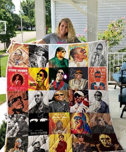 Stevie Wonder Quilt Blanket 01058