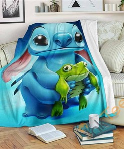 Stich Sherpa Fleece Blanket Gifts for Family, for Couple