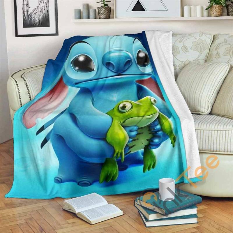Stich Sherpa Fleece Blanket Gifts for Family, for Couple