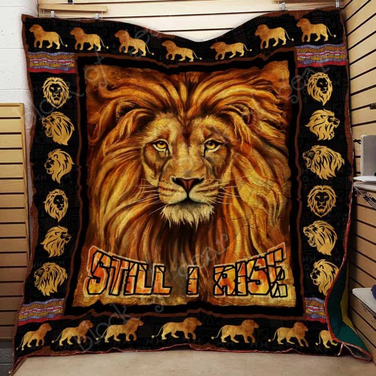Still I Rise Lion Quilt Blanket Bedding Set for Home Décor