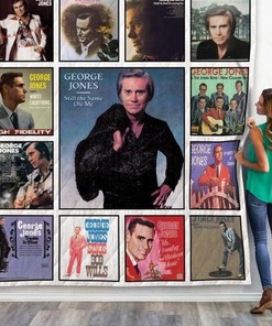 Still The Same Ole Me George Jones Album Collection Quilt Blanket Bedding Set